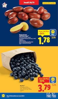 Promotion Alimentation dans le prospectus Lidl, valable du 20/11/2025 au 26/11/2025 Promo Alimentation dans le catalogue Lidl du moment à la page 4