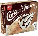 Cônes glaces à l’italienne vanille & cacao - CORNETTO en promo chez Cora Lille à 4,55 €