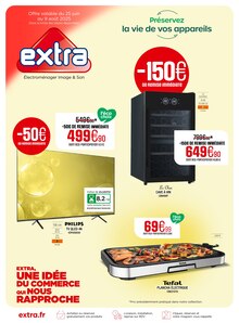 Prospectus Extra à Orléans, "Préservez la vie de vos appareils", 8 pages de promos valables du 25/06/2025 au 09/08/2025