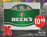 Aktuelle Becks Angebote bei EDEKA in Moers Aktuelles Pils Angebot bei EDEKA in Moers ab 10,99 €