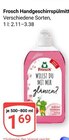 Handgeschirrspülmittel im Angebot bei GLOBUS in Siegen Handgeschirrspülmittel Angebote von Frosch bei GLOBUS Siegen für 1,69 €