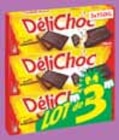 Biscuit tablette chocolat noir - DÉLICHOC en promo chez Intermarché Tarbes à 3,48 €