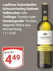 Lauffener Katzenbeißer Schwarzriesling Kabinett Halbtrocken im Angebot bei GLOBUS in Herne Lauffener Katzenbeißer Schwarzriesling Kabinett Halbtrocken Angebote bei GLOBUS Herne für 4,49 €