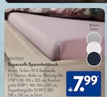 Supersoft-Spannbetttuch von Novitesse im aktuellen ALDI SÜD Prospekt für 7,99 €