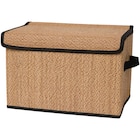 Boîte de rangement pliable en bambou - Action en promo chez Action Levallois-Perret à 2,99 €
