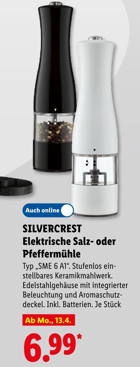 Elektrische Salz- oder Pfeffermühle
