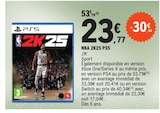 NBA 2K25 PS5 - 2K en promo chez E.Leclerc Livry-Gargan à 23,77 €