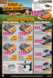 Hornbach Rasenmaeher Roboter im Prospekt 