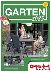 Aktueller Opti-Wohnwelt Möbel & Einrichtung Prospekt in Poppenhausen und Umgebung, "GARTEN 2025" mit 22 Seiten, 12.03.2025 - 30.04.2025