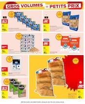 Promos Granulé Bois dans le catalogue "GROS VOLUMES = PETITS PRIX" de Carrefour Granulé Bois en promo dans le catalogue Carrefour à la page 35