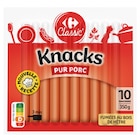 Knacks pur porc - CARREFOUR CLASSIC' en promo chez Carrefour Market Knacks pur porc - CARREFOUR CLASSIC' dans le catalogue Carrefour Market