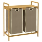 Aktuelle Wäscheständer Angebote bei POCO in Lübeck Aktuelles HOMCOM Wäschekorb creme B/H/L: ca. 33x63,5x73 cm Angebot bei POCO in Lübeck ab 43,49 €