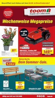toom Baumarkt Ehrenfriedersdorf Prospekt der aktuellen Woche, gültig von 11.07.2026 bis 17.07.2026 Aktueller toom Baumarkt Ehrenfriedersdorf Prospekt "Respekt, wer's selber macht." mit 16 Seiten