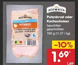 Putenbrust oder Kochschinken Angebote von Hofmaier bei Netto Marken-Discount Fürth für 1,69 €