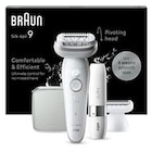 Epilateur électrique Braun Epilateur Silk Epil 9 SES9-341 BLANC-ARGENT - Braun en promo chez Darty Rueil-Malmaison à 119,99 €
