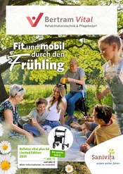 Aktueller Bertram Vital - Ludwig Bertram GmbH Sanitätshaus Prospekt in Celle und Umgebung, "Fit und mobil durch den Frühling" mit 6 Seiten, 13.03.2025 - 31.05.2025