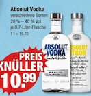 Absolut Vodka oder Absolut Citron Angebote von Absolut bei V-Markt Kempten für 10,99 €