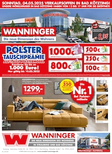 Möbel Wanninger Prospekt Die neue Dimension des Wohnens! mit 32 Seiten