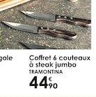 Coffret 6 couteaux à steak jumbo - TRAMONTINA dans le catalogue Culinarion