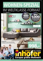 Möbel Inhofer Prospekt "WOHNEN SPEZIAL - IM WELTKLASSE-FORMAT", 30 Seiten, für Erding, 24.03.2020 - 05.04.2020 Möbel Inhofer Prospekt "WOHNEN SPEZIAL - IM WELTKLASSE-FORMAT", 30 Seiten, für Erding, 24.03.2020 - 05.04.2020