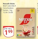 Sticks 3 in 1 oder 2 in 1 Angebote von Nescafé bei GLOBUS Wetzlar für 1,99 €