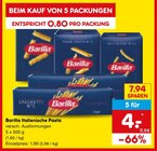 Italienische Pasta Angebote von Barilla bei Netto Marken-Discount Stuttgart für 4,00 €