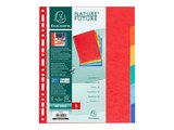 Exacompta Nature Future - Intercalaire 6 positions - A4 Maxi - carte lustrée colorée - Exacompta en promo chez Bureau Vallée Quimper à 1,99 €