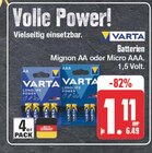 Batterien Angebote von Varta bei EDEKA Jena für 1,11 €