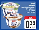 Aktuelles Milch Reis Angebot bei E center in Dresden ab 0,39 €