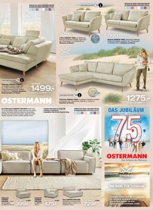 Sofa im Ostermann Prospekt "75 Jahre Ostermann" mit 18 Seiten (Leverkusen)