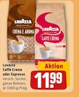 Aktuelles Caffè Crema oder Espresso Angebot bei REWE in Oberhausen ab 11,99 €