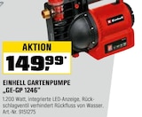 Gartenpumpe "GE-GP 1246" von Einhell für 149,99 € bei OBI im Angebot Gartenpumpe "GE-GP 1246" von Einhell im aktuellen OBI Prospekt