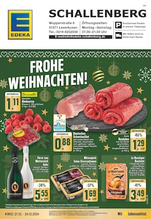 EDEKA Leverkusen Prospekt "Aktuelle Angebote" mit 16 Seiten