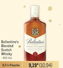 Blended Scotch Whisky Angebote von Ballantine's bei Metro Baden-Baden für 10,94 €