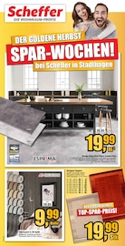 Fliesen im Christian Scheffer Heimtex-Fachmarkt e.K. Prospekt in Minden Aktueller Christian Scheffer Heimtex-Fachmarkt e.K. Prospekt mit Fliesen, "DER GOLDENE HERBST. SPARWOCHEN!", Seite 1