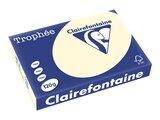 Clairefontaine Trophée - Papier couleur - A4 (210 x 297 mm) - 120 g/m² - 250 feuilless - ivoire - Clairefontaine dans le catalogue Bureau Vallée