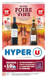 Catalogue Hyper U "Votre foire aux vins" à Saint-Vaize et alentours, 84 pages, 24/09/2024 - 06/10/2024