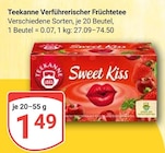 Verführerischer Früchtetee Sweet Kiss bei GLOBUS im Gars Prospekt für 1,49 €