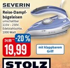 Aktuelles Reise-Dampfbügeleisen Angebot bei Kaufhaus Stolz in Lübeck ab 19,99 €