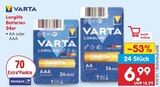 Longlife Batterien 24er Angebote von VARTA bei Netto Marken-Discount Singen für 6,99 €