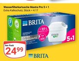Wasserfilterkartusche Maxtra Pro 5 + 1 im Angebot bei GLOBUS in Hanau Wasserfilterkartusche Maxtra Pro 5 + 1 Angebote von Brita bei GLOBUS Hanau für 24,99 €