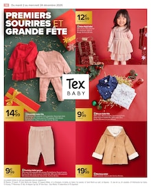 Promotion Robe Bébé dans le prospectus Carrefour, valable du 02/12/2025 au 24/12/2025 Promo Robe Bébé dans le catalogue Carrefour du moment à la page 16
