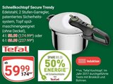 Schnellkochtopf Secure Trendy Angebote von Tefal bei GLOBUS Castrop-Rauxel für 59,99 €