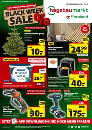 Hagebaumarkt Prospekt für Wilhelmshaven: "BLACK WEEK SALE", 16 Seiten, 22.11.2025 - 29.11.2025