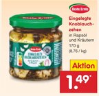 Eingelegte Knoblauchzehen von Beste Ernte für 1,49 € bei Netto Marken-Discount im Angebot Eingelegte Knoblauchzehen von Beste Ernte im aktuellen Netto Marken-Discount Prospekt