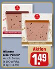 Leber-Pastete mit Geflügel Angebote von Wiltmann bei REWE Bad Salzuflen für 1,49 €