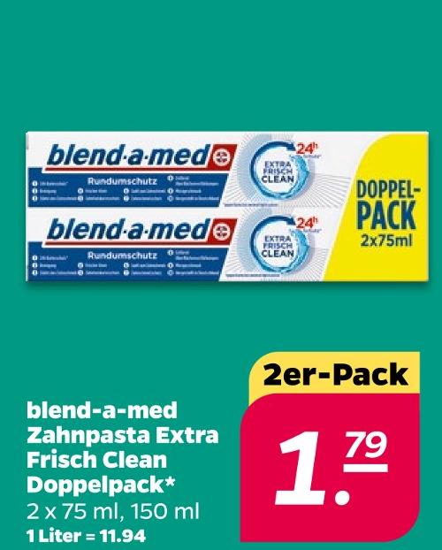 Zahnpasta Extra Frisch Clean Doppelpack