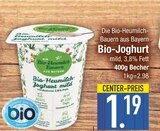 Aktuelles Bio-Joghurt mild Angebot bei EDEKA in Ingolstadt ab 1,19 €