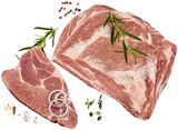 Frischer Schweinenackenbraten oder frische Nackenkoteletts Angebote bei REWE Herten für 0,55 €