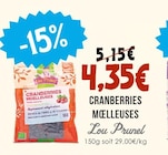 Cranberries Moelleuses - Lou Prunel à 4,35 € dans le catalogue Naturalia